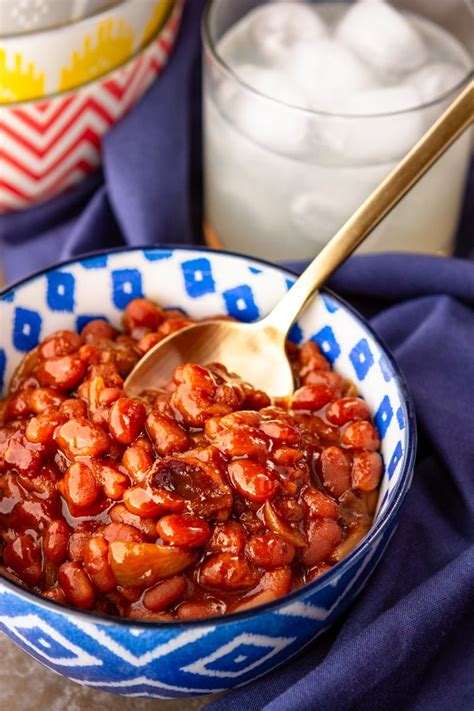 crock-pot-baked-beans-with-bacon-brown image