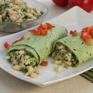 tangy-tuna-and-white-bean-salad-wraps-the-scramble image