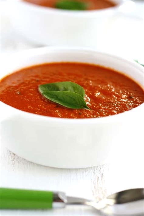 creamy-tomato-basil-soup-dairy-free-vegan-the image