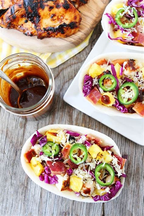 grilled-bbq-chicken-and-pineapple-tacos-two-peas image