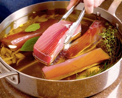 olive-oil-poached-tuna-provenal-recipe-food image