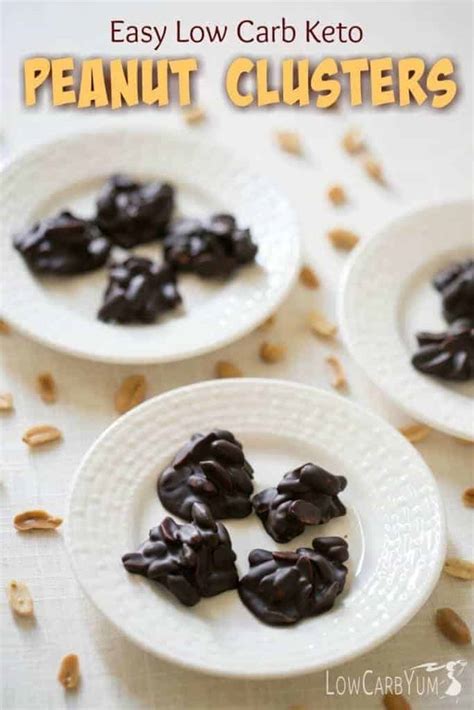 chocolate-covered-peanut-clusters-recipe-low-carb-yum image