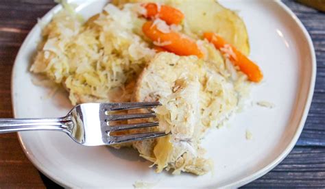 pork-chops-potatoes-and-sauerkraut-a-one-pot-meal image