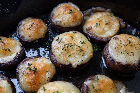 garlic-swiss-keto-stuffed-mushrooms image