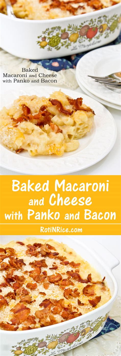 baked-macaroni-and-cheese-with-panko-and-bacon image