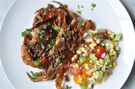 sauted-soft-shell-crab-with-buttery-wine-sauce image