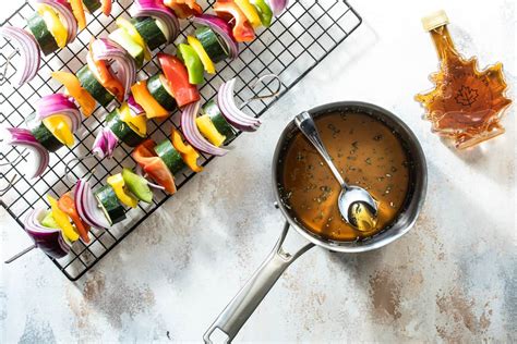 veggie-kebabs-with-maple-rosemary-glaze-foodness image