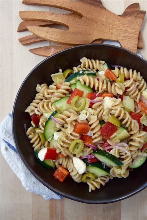 cold-italian-pasta-salad-vegetarian-side-dish image