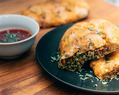 sausage-and-spinach-calzones-everyday-dishes image