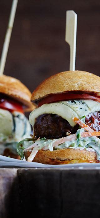 bbq-sauce-and-blue-cheese-burger-castello-cheese image