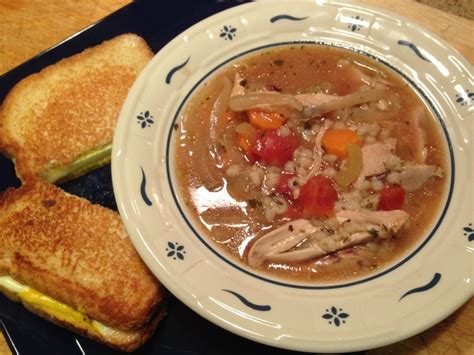 grandmas-chicken-barley-soup-recipe-recipezazzcom image
