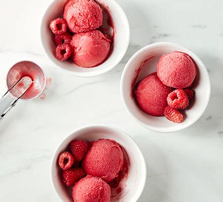 raspberry-sorbet-recipe-bbc-good-food image