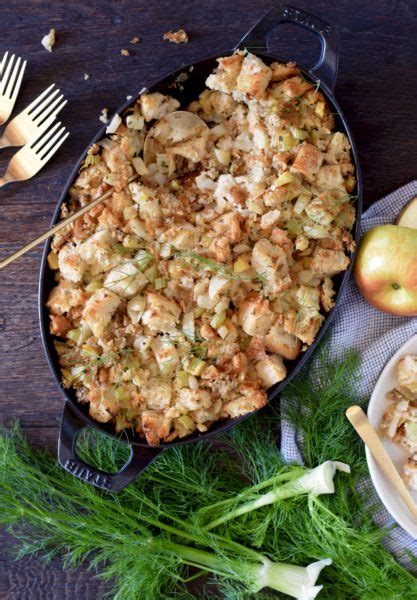 fennel-and-apple-stuffing-with-chicken-sausage image
