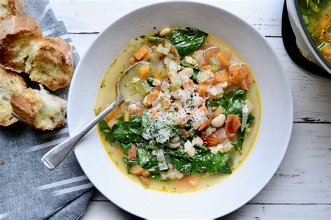 tuscan-white-bean-soup-with-spinach-sarah-pflugradt image