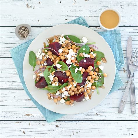beetroot-and-chickpea-salad-healthier-happier image