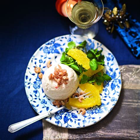 prawn-mousse-with-orange-and-watercress-salad image