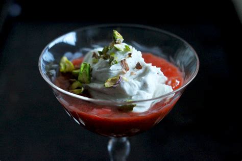 rhubarb-fool-with-coconut-cream-pistachios image