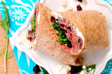 roast-beef-blue-cheese-and-cranberry-wrap-sheknows image
