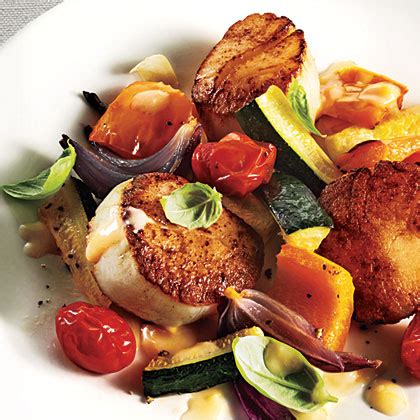 seared-scallops-summer-vegetables-beurre-blanc image