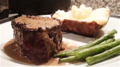 filet-mignon-with-peppercorn-sauce-beef-steak-filet image