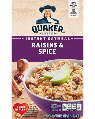 instant-oatmeal-raisins-spice-quaker-oats image