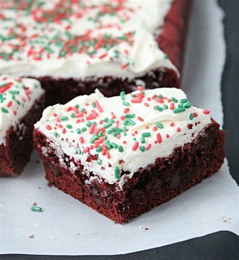 red-velvet-brownies-with-white-chocolate-frosting image