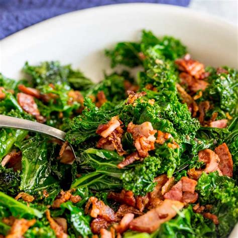 sauted-kale-and-bacon-quick-side-sprinkles-and image