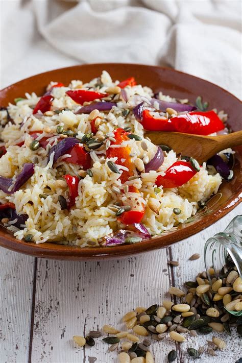 rice-salad-with-roasted-peppers-and-onions-recipes-made-easy image