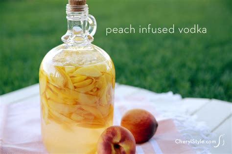 peach-infused-vodka-recipe-everyday-dishes image