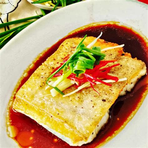 pan-seared-halibut-with-cantonese-steamed-fish-sauce image