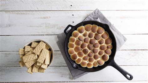 baked-smores-skillet-dip-recipe-the-spruce-eats image
