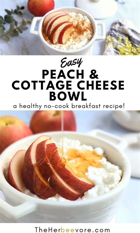 easy-peach-and-cottage-cheese-bowl-recipe-high image