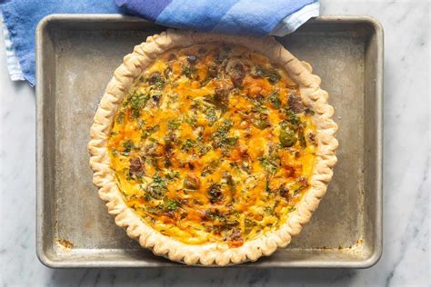 cheese-and-sausage-quiche image