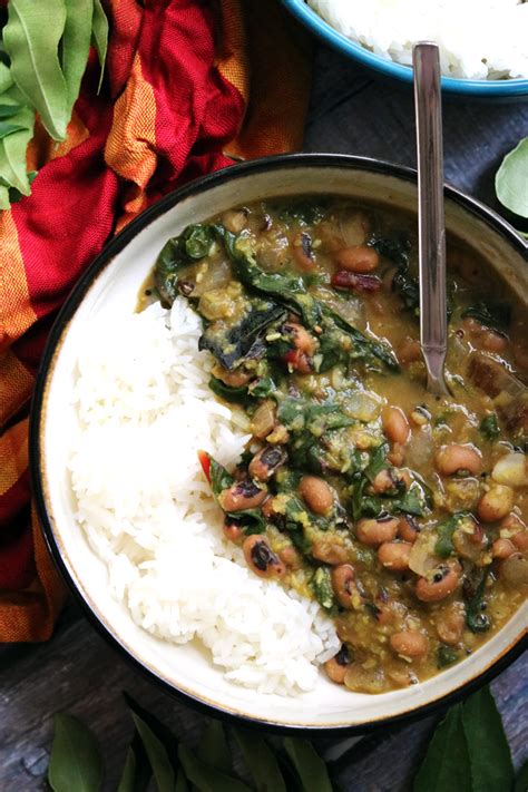 lucky-black-eyed-peas-greens-and-red-lentil-curry image