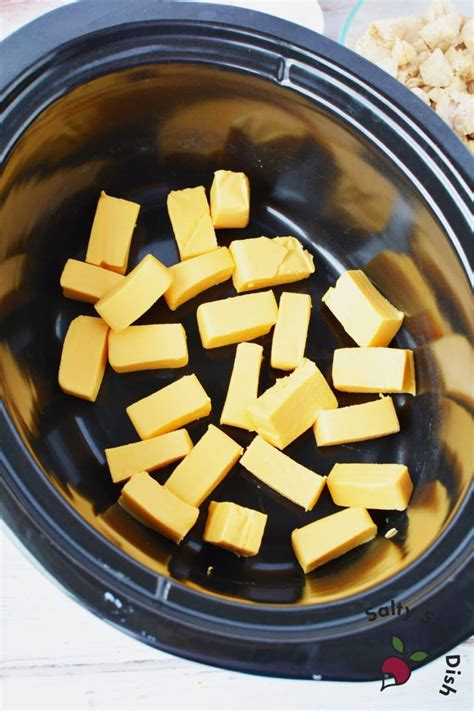 crock-pot-velveeta-cheese-dip-with-chicken-salty-side image