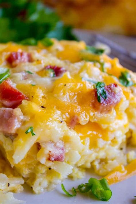 cheesy-overnight-hash-brown-egg-casserole-the-food image