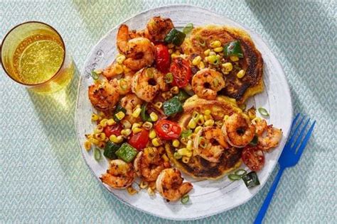 cajun-shrimp-corn-pancakes-with-sauted-summer image