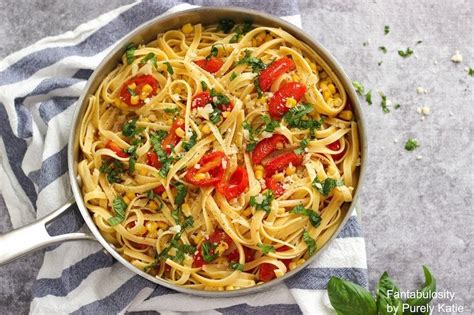 fettuccine-with-corn-tomatoes-simple-pasta image