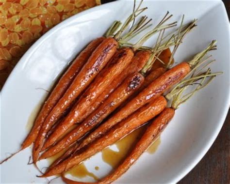 bourbon-glazed-roasted-carrots-recipe-a-veggie image