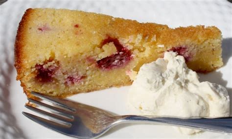 lemon-and-raspberry-polenta-cake-gluten-free image