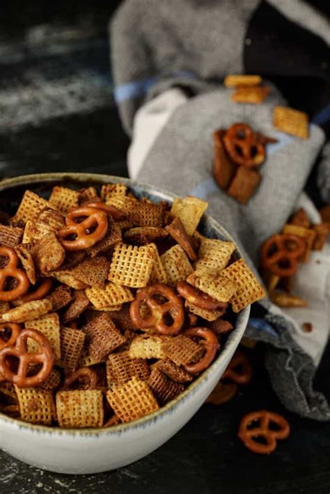 bold-chex-mix-recipe-oven-baked-butter-baggage image