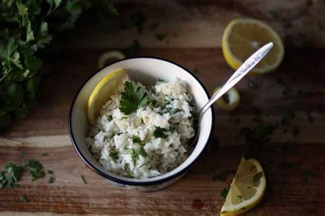 lemon-parsley-rice-recipe-honey-and-birch image
