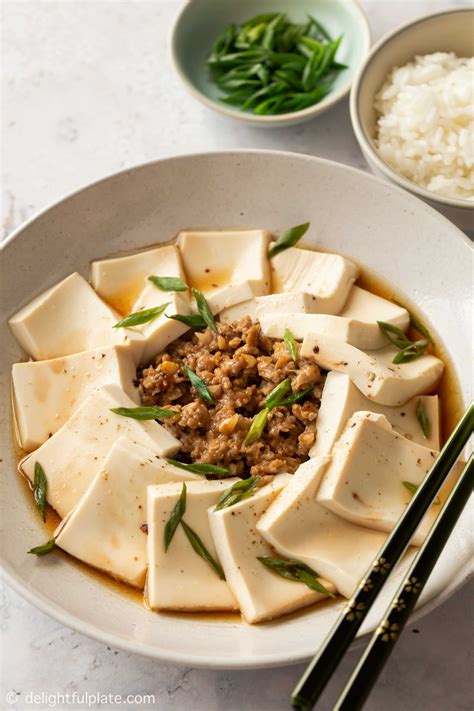 steamed-tofu-with-ground-pork-delightful-plate image