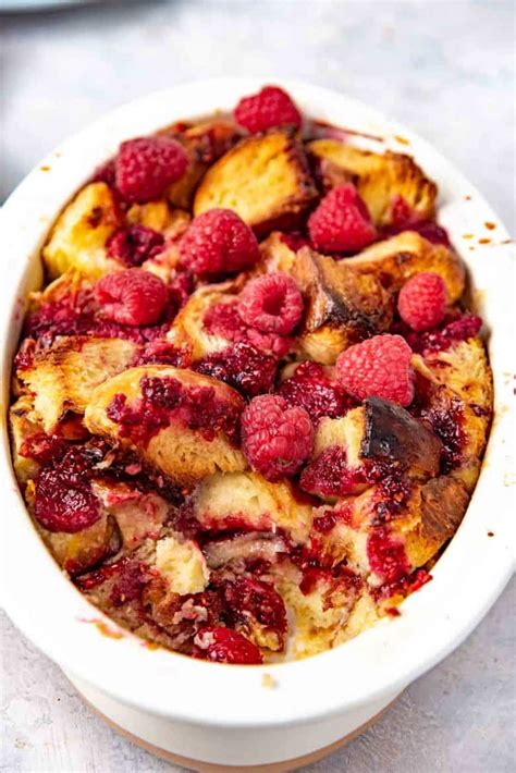 raspberry-croissant-bread-pudding-the-flavor-bender image
