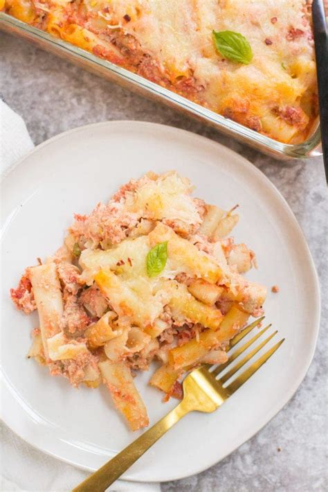 healthy-baked-ziti-pasta-the-clean-eating-couple image