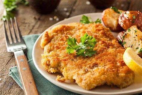 homestyle-and-pan-seared-german-chicken-schnitzel image