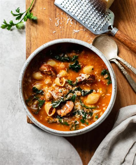 one-bowl-chorizo-chickpea-stew-with-greens image