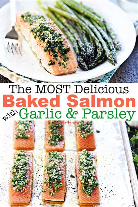 amazing-oven-baked-salmon-with-garlic-parsley image