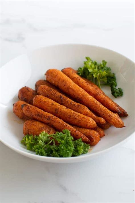 spicy-roasted-carrots-easy-side-dish-hint-of-healthy image