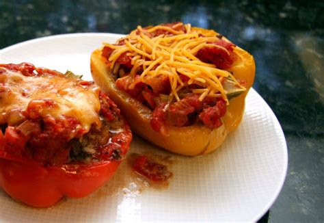 stuffed-bell-peppers-with-ground-beef-and-cheese image